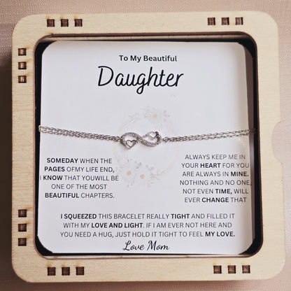 To My Beautiful Daughter Bracelet