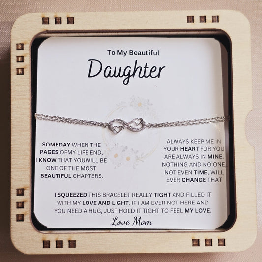 To My Beautiful Daughter Bracelet