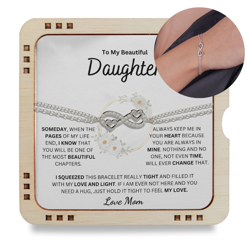 To My Beautiful Daughter Bracelet