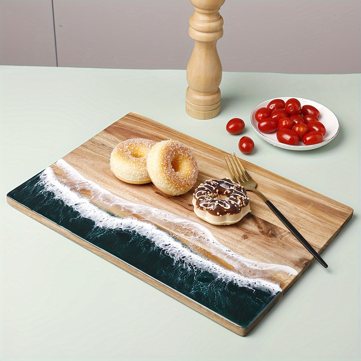 Ocean Breeze Acacia Wood Cutting Board