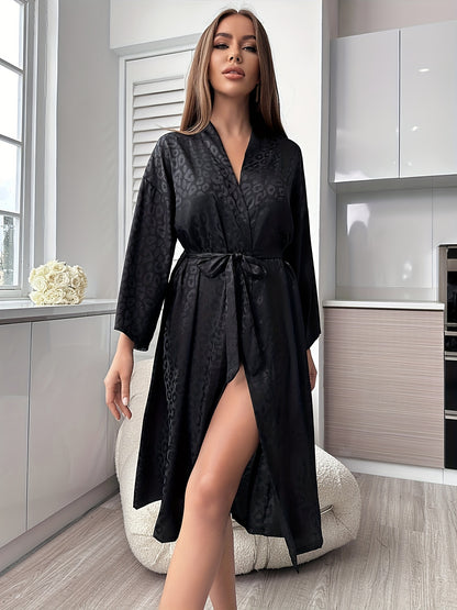 Midnight Panther Luxe Robe