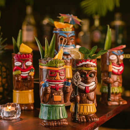 Tropical Tiki Mug Set