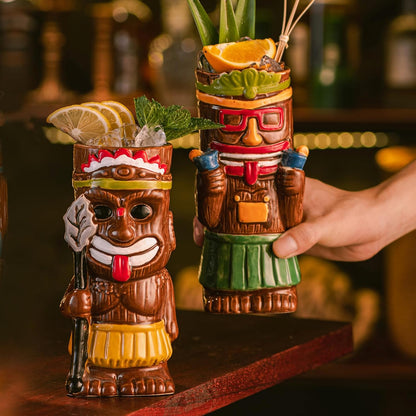 Tropical Tiki Mug Set