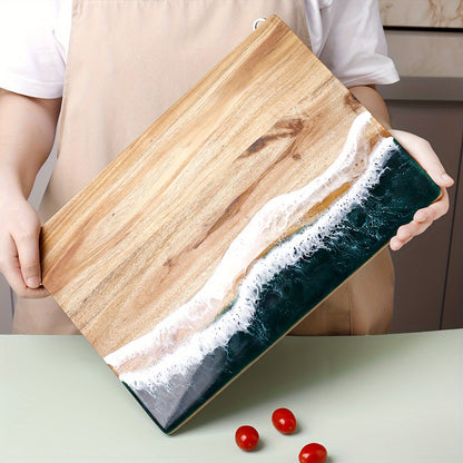 Ocean Breeze Acacia Wood Cutting Board