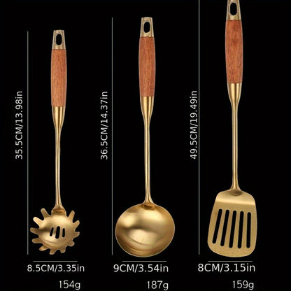 Luxury Stainless Steel Kitchen Utensil Set