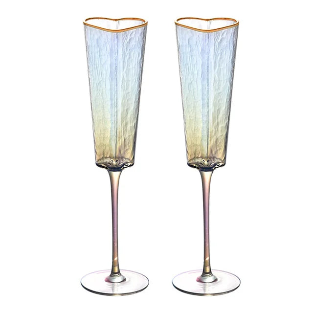 Heart-Formed Luxury Wine Glass Set