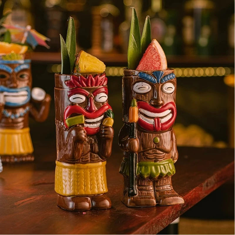 Tropical Tiki Mug Set