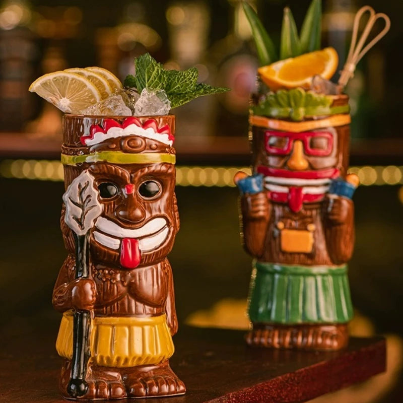 Tropical Tiki Mug Set