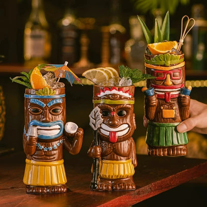 Tropical Tiki Mug Set