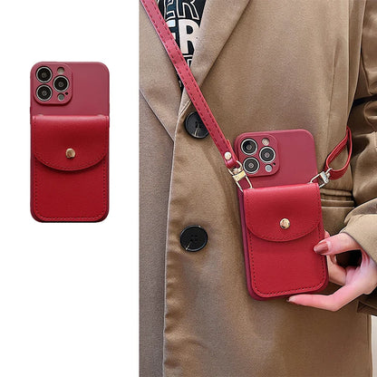 Hands-Free Leather Phone Holder