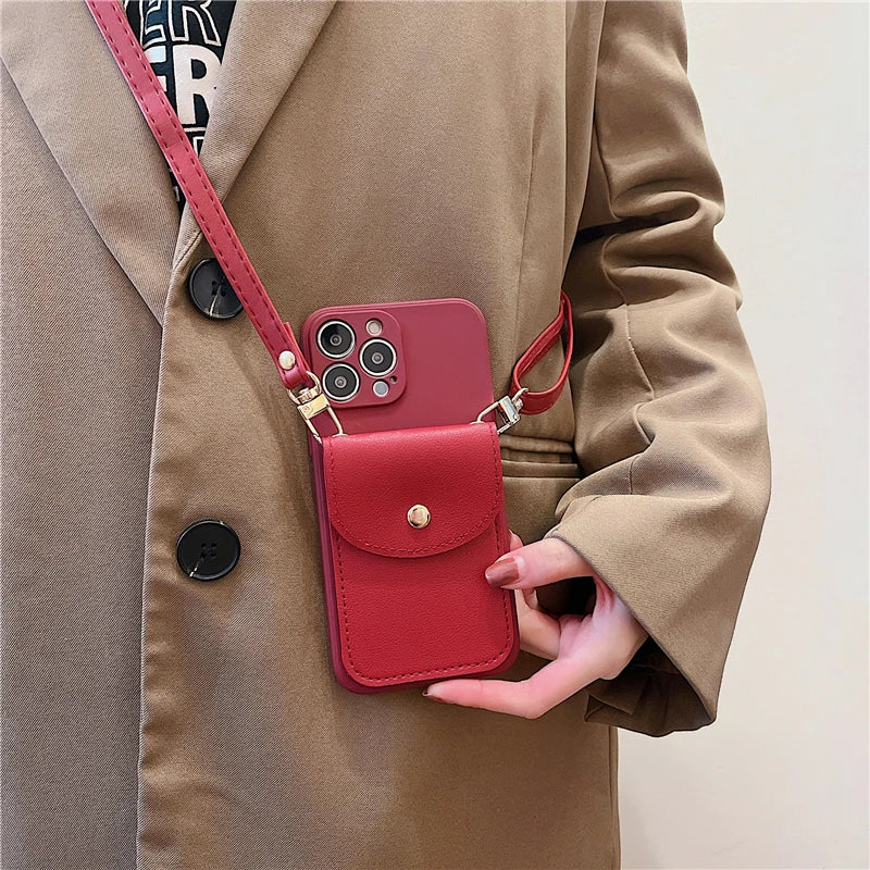 Hands-Free Leather Phone Holder