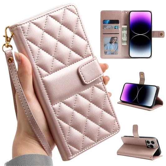 Leather Wallet Flip iPhone Case