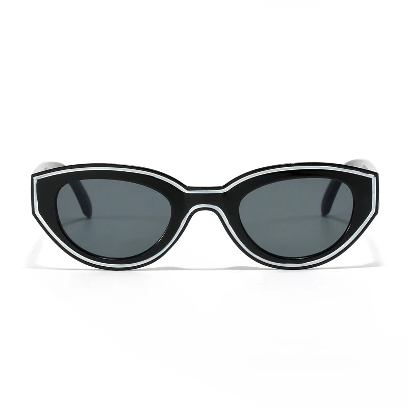 Black & White Cat-Eye Sunglasses