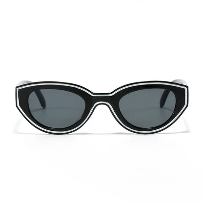 Black & White Cat-Eye Sunglasses