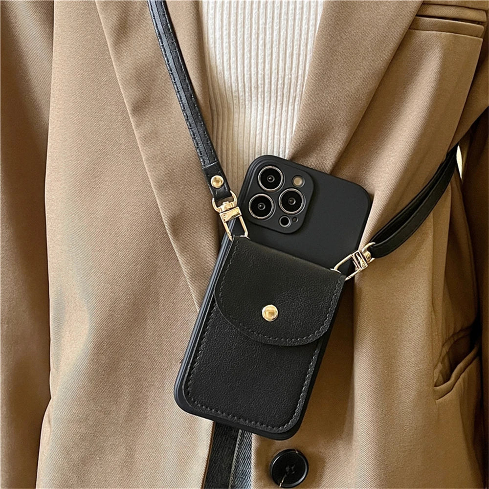 Hands-Free Leather Phone Holder