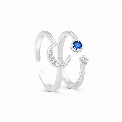 Moon And Stars Ring