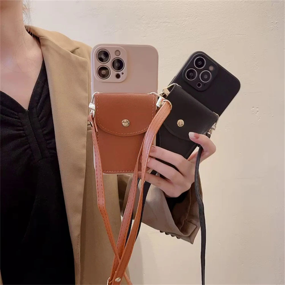 Hands-Free Leather Phone Holder