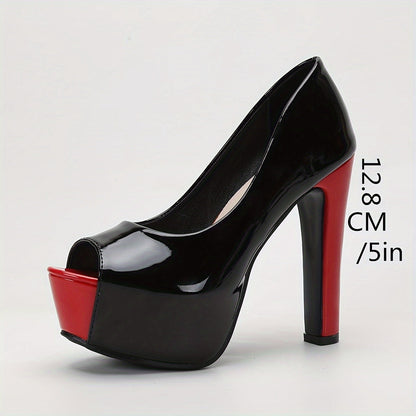 Midnight Black & Red Heels