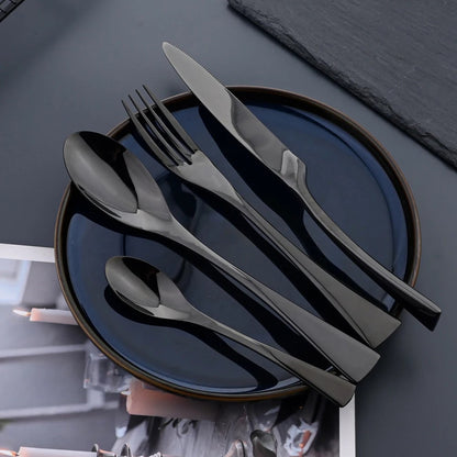 Jet Black Cutlery Set