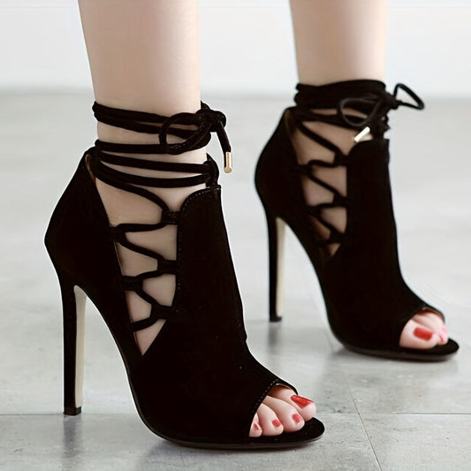 Lace-Up Ankle Heels